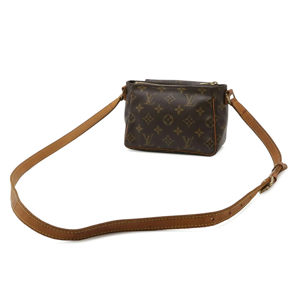 Louis Vuitton Crossbody Monogram Bag Shoulder Vivacite Clutch Brown